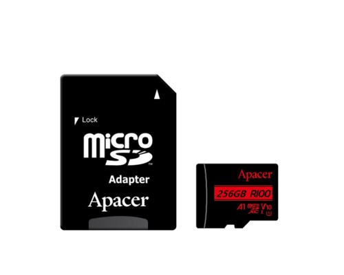 microSDXC (UHS-1) Apacer 256Gb class 10 V10 A1 R100MB/s (adapter SD) (AP256GMCSX10UB-R) microSDXC (UHS-1) Apacer 256Gb class 10 V10 A1 R100MB/s (adapter SD) (AP256GMCSX10UB-R)