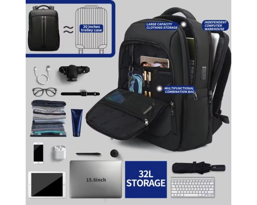 Рюкзак Tigernu T-B9600 15.6" Black (T-B9600BL) Рюкзак Tigernu T-B9600 15.6" Black (T-B9600BL)