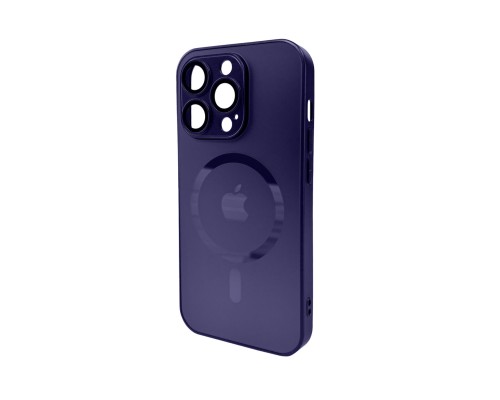 Чохол для смартфона AG Glass Matt Frame Color MagSafe Logo for Apple iPhone 14 Pro Deep Purple (AGMattFrameMGiP14PDPurple) Чохол для смартфона AG Glass Matt Frame Color MagSafe Logo for Apple iPhone 14 Pro Deep Purple (AGMattFrameMGiP14PDPurple)