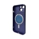 Чохол для смартфона AG Glass Matt Frame Color MagSafe Logo for Apple iPhone 13 Deep Purple (AGMattFrameMGiP13DPurple)