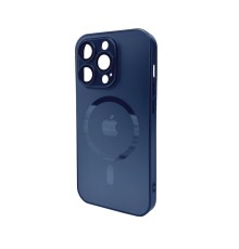 Чохол для смартфона AG Glass Matt Frame Color MagSafe Logo for Apple iPhone 14 Pro Navy Blue (AGMattFrameMGiP14PDBlue)