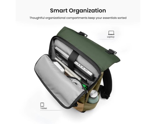 Рюкзак Tomtoc Slash-T64 Flip Laptop Backpack Green 15.6 Inch/18L (T64M1T1GC) (T64M1T1GC) Рюкзак Tomtoc Slash-T64 Flip Laptop Backpack Green 15.6 Inch/18L (T64M1T1GC) (T64M1T1GC)