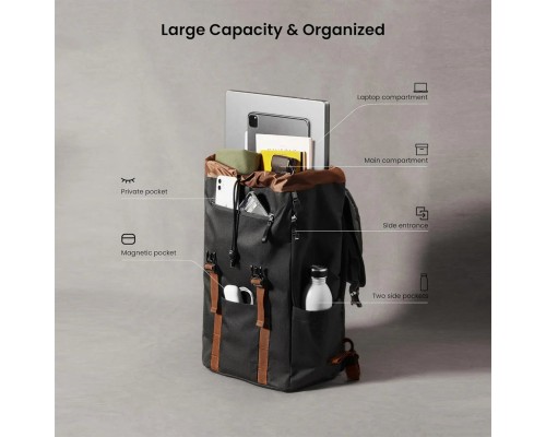 Рюкзак Tomtoc VintPack-TA1 22L Laptop Backpack Black 15.6 Inch/22L (TA1M1D1) (TA1M1D1) Рюкзак Tomtoc VintPack-TA1 22L Laptop Backpack Black 15.6 Inch/22L (TA1M1D1) (TA1M1D1)