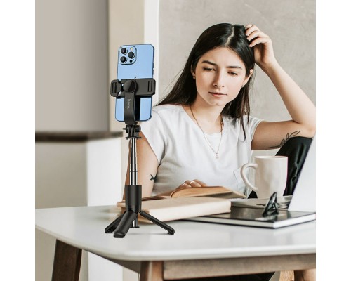 Селфі-монопод HOCO K17 Figure mini live broadcast stand Black (6931474762450) Селфі-монопод HOCO K17 Figure mini live broadcast stand Black (6931474762450)