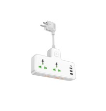 Мережевий подовжувач HOCO  AC11A Voyage 2-position expansion socket(1C3A) White (6942007607063 )