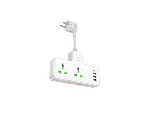 Мережевий подовжувач HOCO AC11A Voyage 2-position expansion socket(1C3A) White (6942007607063 ) Мережевий подовжувач HOCO AC11A Voyage 2-position expansion socket(1C3A) White (6942007607063 )