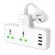 Мережевий подовжувач HOCO AC11A Voyage 2-position expansion socket(1C3A) White (6942007607063 )