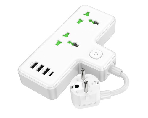 Мережевий подовжувач HOCO AC11A Voyage 2-position expansion socket(1C3A) White (6942007607063 ) Мережевий подовжувач HOCO AC11A Voyage 2-position expansion socket(1C3A) White (6942007607063 )