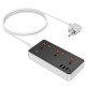 Мережевий подовжувач HOCO AC8A Storm 3-position socket(PD30W/1C3A) Black (6942007600095 )