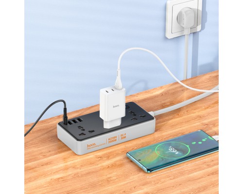 Мережевий подовжувач HOCO AC8A Storm 3-position socket(PD30W/1C3A) Black (6942007600095 ) Мережевий подовжувач HOCO AC8A Storm 3-position socket(PD30W/1C3A) Black (6942007600095 )