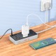 Мережевий подовжувач HOCO AC8A Storm 3-position socket(PD30W/1C3A) Black (6942007600095 )