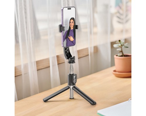 Селфі-монопод HOCO K20 Prior live broadcast holder Black (6942007604116) Селфі-монопод HOCO K20 Prior live broadcast holder Black (6942007604116)