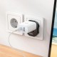 Мережевий зарядний пристрій HOCO AC6 Unimpeded universal conversion plug Black (6931474791511)