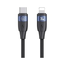 Кабель Usams US-SJ634 U85 Type-C To Lightning PD 30W Aluminum Alloy Fast Charging &amp; Data Cable 1.2m black (SJ634USB01) 