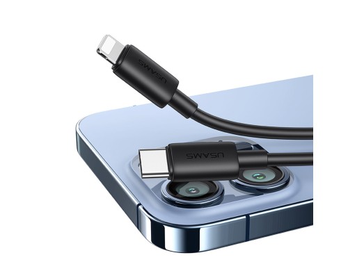 Кабель Usams SJ712 Type-C To Lightning 30W Fast Charging Data Cable black (SJ712USB01) Кабель Usams SJ712 Type-C To Lightning 30W Fast Charging Data Cable black (SJ712USB01)
