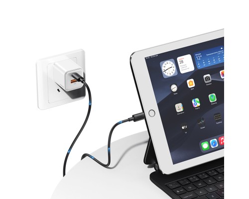 Кабель Usams SJ712 Type-C To Lightning 30W Fast Charging Data Cable black (SJ712USB01) Кабель Usams SJ712 Type-C To Lightning 30W Fast Charging Data Cable black (SJ712USB01)