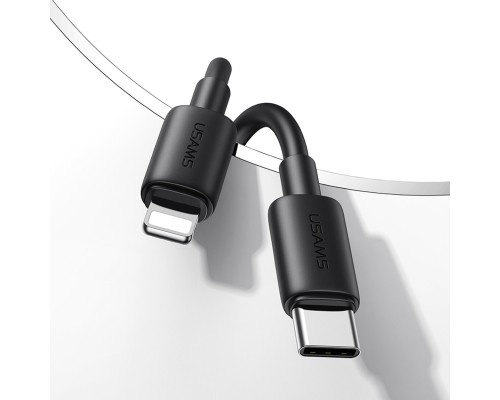 Кабель Usams SJ712 Type-C To Lightning 30W Fast Charging Data Cable black (SJ712USB01) Кабель Usams SJ712 Type-C To Lightning 30W Fast Charging Data Cable black (SJ712USB01)