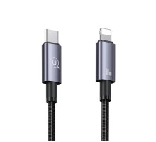 Кабель Usams US-SJ679 Type-C To Lightning 30W Aluminum Alloy Fast Charging &amp; Data Cable -Sufeng Series tarnish 0.25m (SJ679USB01) 