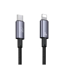 Кабель Usams US-SJ679 Type-C To Lightning 30W Aluminum Alloy Fast Charging &amp; Data Cable -Sufeng Series tarnish 0.25m (SJ679USB01)