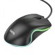 Миша Hoco GM19 Enjoy gaming luminous wired mouse Black (6931474784131) 
