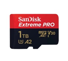 Карта пам'яті SanDisk 1 TB microSDXC UHS-I U3 Extreme Pro+SD Adapter (SDSQXCD-1T00-GN6MA) 