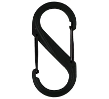 Карабін туристичний Nite ize Plastic Carb S Biner Size 6 NI676 All Black (4823082709571)
