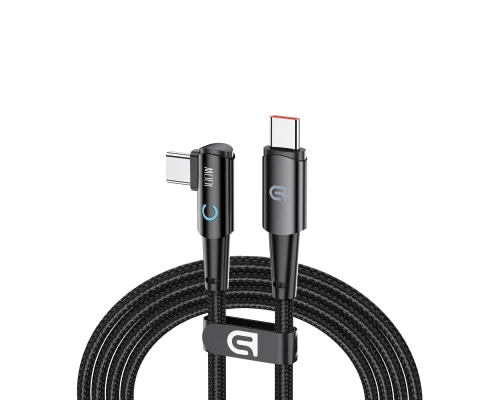 Дата кабель USB-C to USB-C 1.2m 90-degree 100W black Armorstandart (ARM75870)