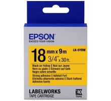 Стрічка для принтера етикеток Epson LK5YBW (C53S655010)