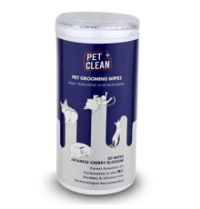 Вологі серветки для тварин Pet Clean PET GROOMING WIPES для грумінгу, щоденне очищення з ароматом квітів японської вишні 50 шт (8939111098694)