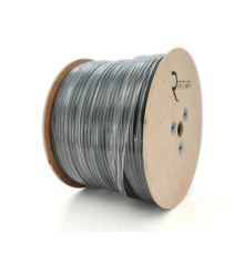 Кабель комбінований Ritar RG59 75 Ом, 0.81mm CU, 64x0.12m CCA, FPE, +2x0.5mm, +трос 1.2мм, бухта 305м (RT-BM305-RG59+2x0.5mm+1.2 / 10151)