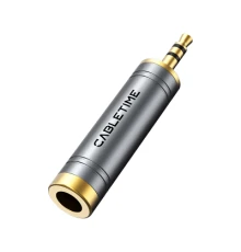 Перехідник 3.5mm M to 6.35mm F Cabletime (CA915132)