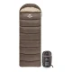 Спальний мішок Naturehike з капюшоном U350S NH20MSD07 (-3°C) лівий, коричневий (6927595764312-L)