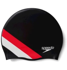 Шапка для плавання Speedo Rev Moud Silc Cap AU чорний, червоний 8-0933714662 OSFM (5059937304472)