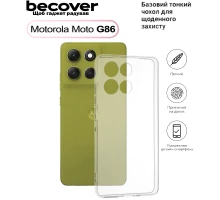 Чохол до мобільного телефона BeCover Silicone Motorola Moto G86 Transparent (713769)