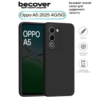 Чохол до мобільного телефона BeCover Silicone Oppo A5 2025 4G/5G Black (713790)