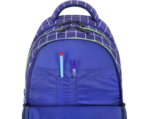 Рюкзак шкільний Bagland Butterfly 1328 Сублімація синій 21 л (00565664 Ш) (1071219245)