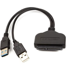 Перехідник 2*USB 3.0 to SATA III, 15 cm PowerPlant (CA913138)