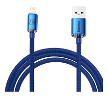 Дата кабель USB 2.0 AM to Lightning 2.0m 2.4A blue Baseus (CAJY000103)