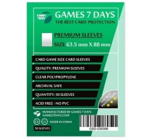 Протектор для карт Games7Days 63,5 х 88 мм, Card Game, 50 шт (PREMIUM) (GSD-026388)