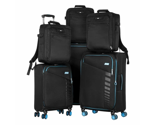 Набір валіз 2E Trek (L+M+S), чорні (2E-SPE-TREK-SET6-BK)
