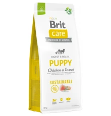 Сухий корм для собак Brit Care Dog Sustainable Puppy з куркою та комахами 12 кг (8595602558629)