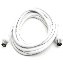 Кабель телевізійний AV 75 Ом, 3.0 м, white PowerPlant (CA911943)