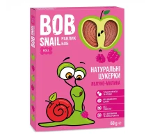 Цукерка Bob Snail Равлик Боб Яблучно-Малина 60 г (4820162520453)