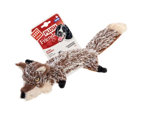 Іграшка для собак GiGwi Plush Вовк з пискавками 37 см (75325) 
