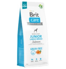 Сухий корм для собак Brit Care Dog Grain-free Junior Large Breed беззерновий з лососем 12 кг (8595602558865)