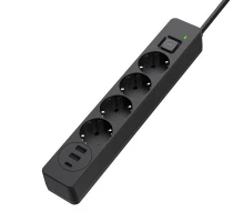 Мережевий фільтр живлення ColorWay CW-CHE435PDB, 4 розетки/3USB 5M (CW-CHE435PDB)