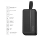 Батарея універсальна ColorWay 30 000 mAh High-power 2 PD/20W, QC/3.0, USB-C/Micro-USB (CW-PB300LPC2BK-PD) 
