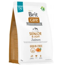 Сухий корм для собак Brit Care Dog Grain-free Senior & Light беззерновий з лососем 3 кг (8595602558933)