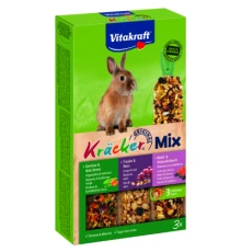Ласощі для гризунів Vitakraft Kracker Trio-Mix для кроликів 3 шт (4008239252272)