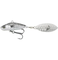 Блешня Savage Gear 3D Sticklebait Tailspin 65mm 9.0g Black Silver (1854.43.89)
